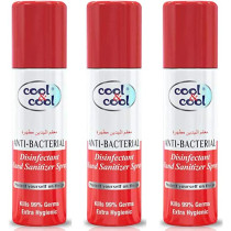 Cool & Cool Hand Sanitizer Disinfectant Spray 200ml x 3