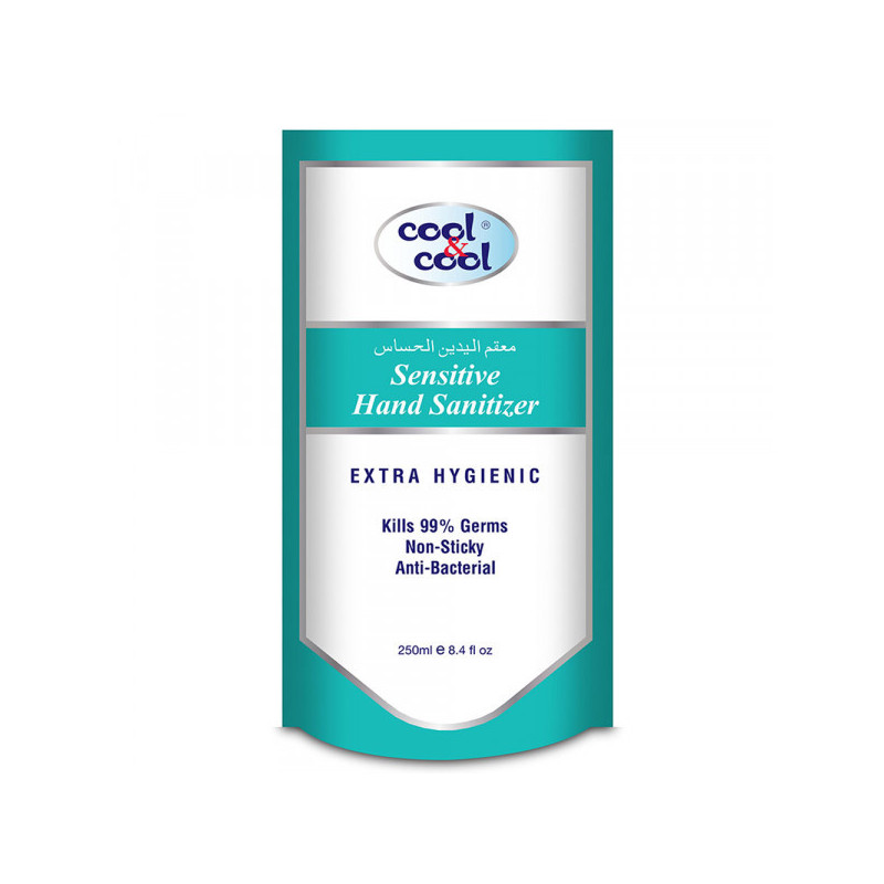 Cool & Cool Sensitive Hand Sanitizer Gel Refill 250ml