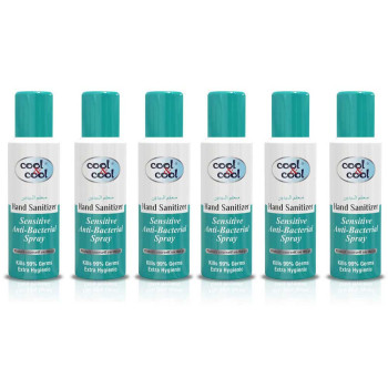Cool & Cool Hand Sanitizer Sensitive Spray 200ml Pack of 6