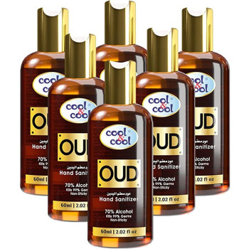 Cool & Cool Oud Hand Sanitizer 60ml Pack of 6