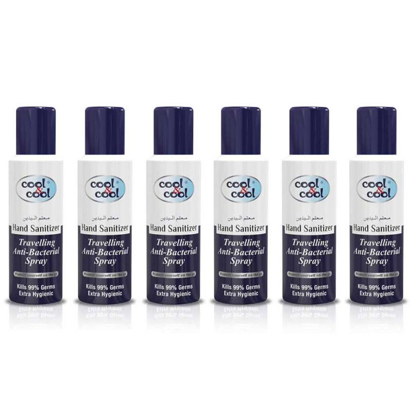 Cool & Cool Hand Sanitizer Travelling Spray 200ml Pack of 6