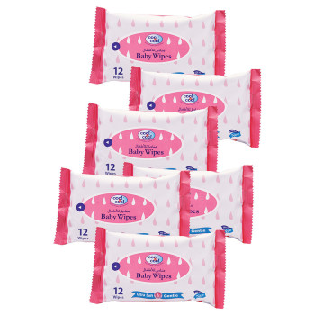 Cool & Cool Baby Wipes Ultra Soft & Gentle 12s Pack of 6