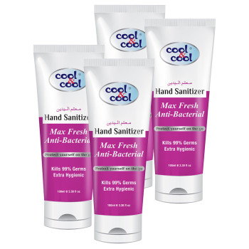 Cool & Cool Max Fresh Hand Sanitizer Tube 100ml Pack of 4