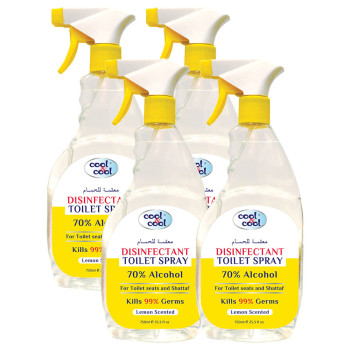 Cool & Cool Disinfectant Toilet Spray 750ml Pack of 4
