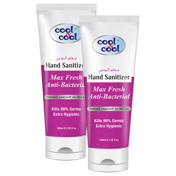 Cool & Cool Max Fresh Hand Sanitizer Tube 100ml Pack of 2
