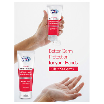 Cool & Cool Disinfectant Hand Sanitizer Tube 100ml Pack of 6