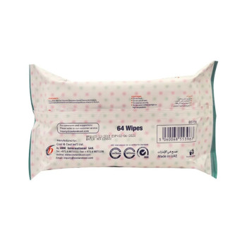 Cool & Cool Chemical Free 99.9Per Water Content Baby Wipes 64