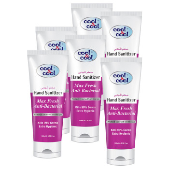 Cool & Cool Max Fresh Hand Sanitizer Tube 100ml Pack of 6