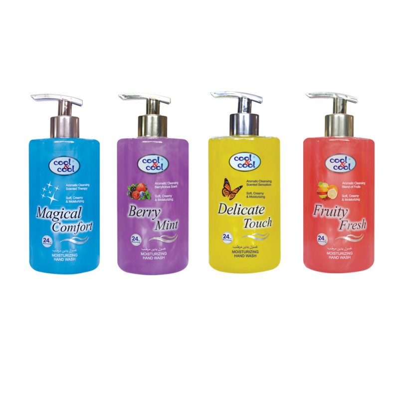 Cool & Cool Hand Wash Assorted 500ml Pack of 4