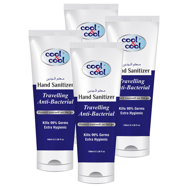 Cool & Cool Travelling Hand Sanitizer Tube 100ml Pack of 4