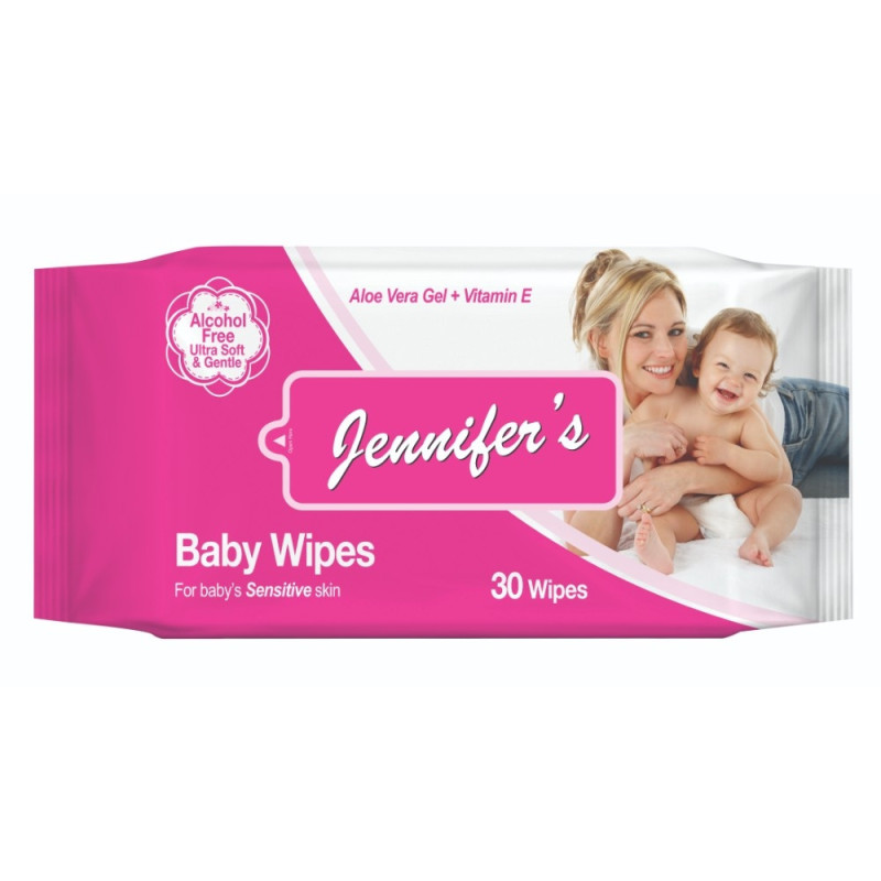 Jennifers Baby Wipes Alcohol Free 30s Bundle of 6