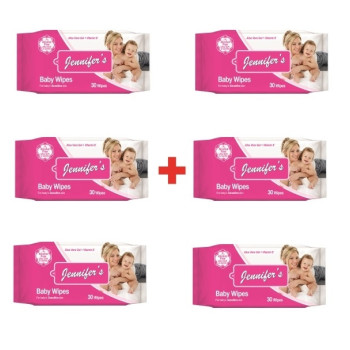 Jennifers Baby Wipes Alcohol Free 30s Bundle of 6