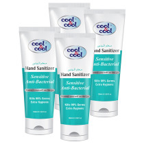 Cool & Cool Sensitive Hand Sanitizer Tube 100 ml Pack of 4