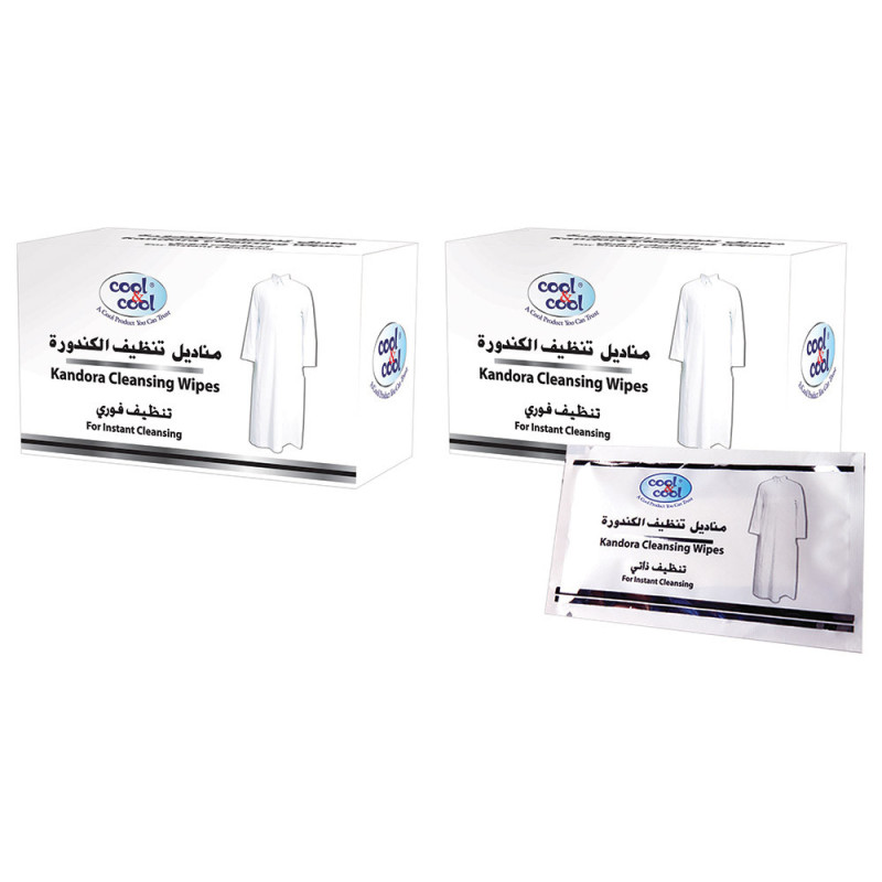 Cool & Cool Kandora Wipes 12pcs Twin Pack