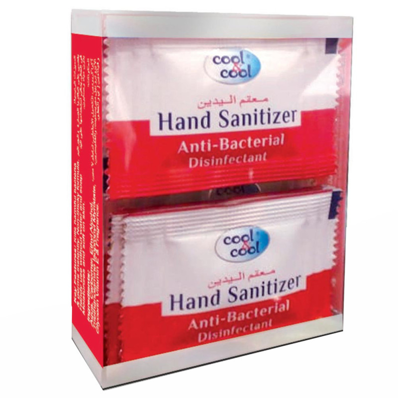Cool & Cool Hand Sanitizer Sachets Box 20pcs