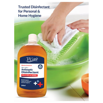 VCare Antiseptic Disinfectant Liquid 500ml Pack of 2