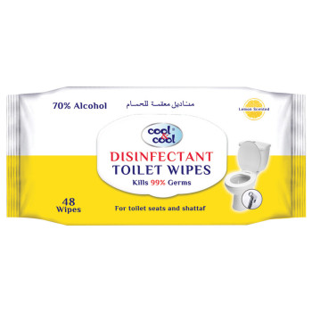 Cool & Cool Disinfectant Toilet Wipes 48s