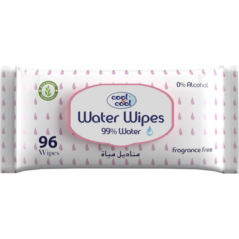 Cool & Cool water wipes 96
