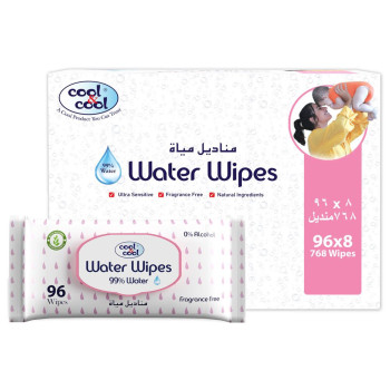 Cool &Cool water wipes 96spack of 8