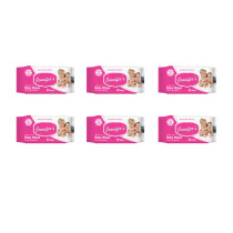 Jennifers Baby Wipes 80s Pack of 6
