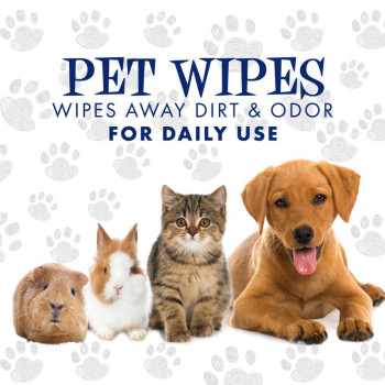 Doctor Pet Wipes for Cats and Dogs 56 Sheets XLarge