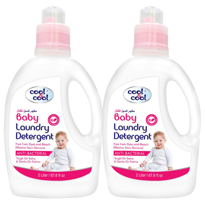 Cool & Cool Baby Laundry Detergent 2 Liter Pack Of 2 White