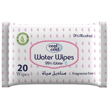 Cool & Cool water wipes 20s