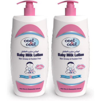 Cool & Cool Baby Milk Lotion 1 Liter Pack Of 2