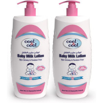 Cool & Cool Baby Milk Lotion 1 Liter Pack Of 2