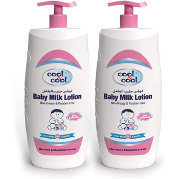 Cool & Cool Baby Milk Lotion 500ml Twin Pack