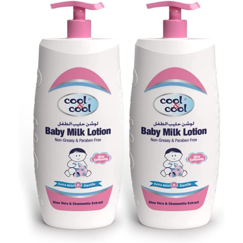 Cool & Cool Baby Milk Lotion 500ml Twin Pack