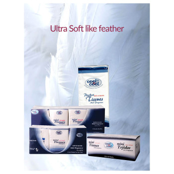 Cool & Cool Compact Mini Tissues 6 Pack
