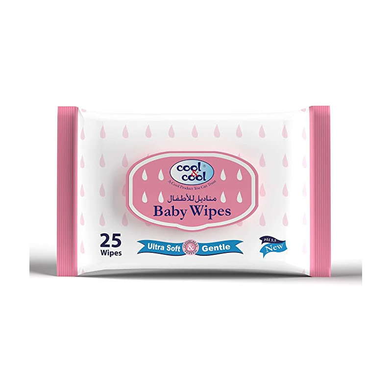 Cool & Cool Baby Wipes 25S Pack Of 3