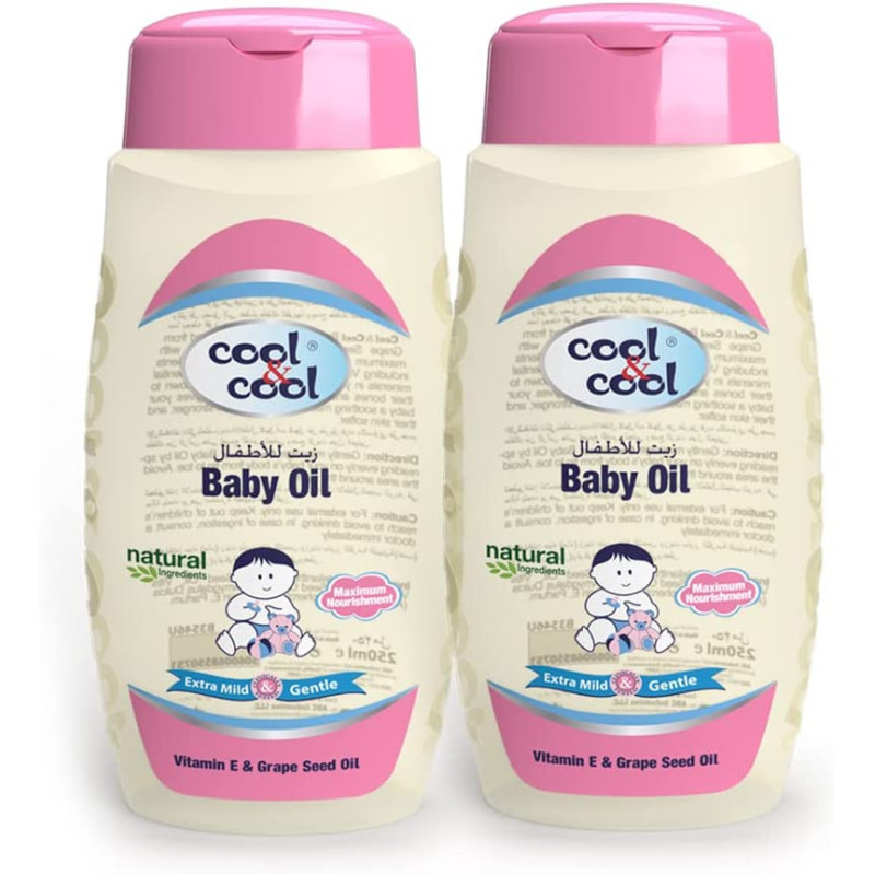 Cool & Cool Baby Oil 250Ml Twin Pack
