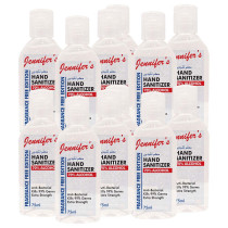 Jennifers Hand Sanitizer Fragrance Free 75ml Pack of 12