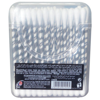 Cool & Cool 50 Organic Cotton Buds Pack of 3 Black