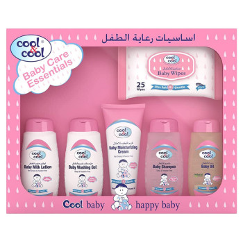 ool & Cool Baby Care Essentials 6 Piece Kit 100ml Pink