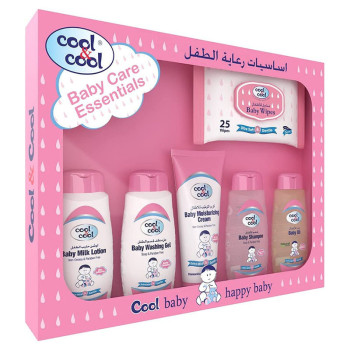 ool & Cool Baby Care Essentials 6 Piece Kit 100ml Pink
