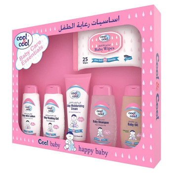 ool & Cool Baby Care Essentials 6 Piece Kit 100ml Pink