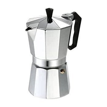 3 Cup Aluminum Espresso Percolator Coffee Stovetop Maker Mocha Pot Silver CF3C 15D x 15W x 15H Silver