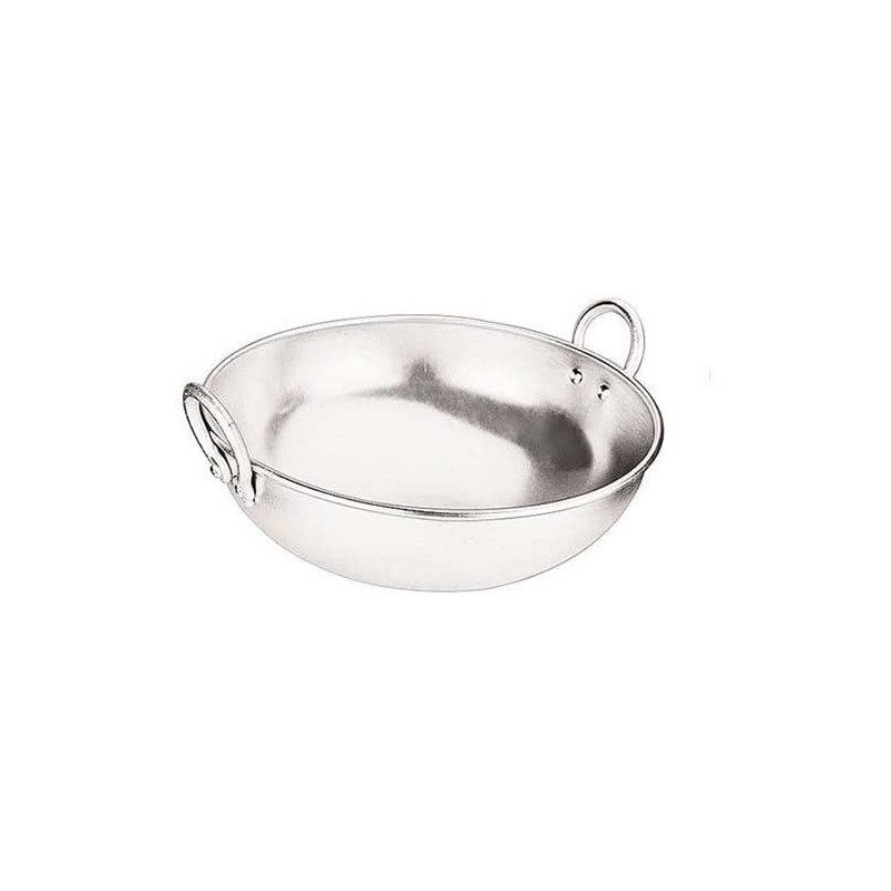 Ayda Aluminium Light Weight Kadai Silver 17 Cm Silver