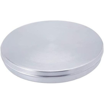 Ayda Aluminium Round Cake Tray With Lid Silver 175Millimeter 175 M Silver