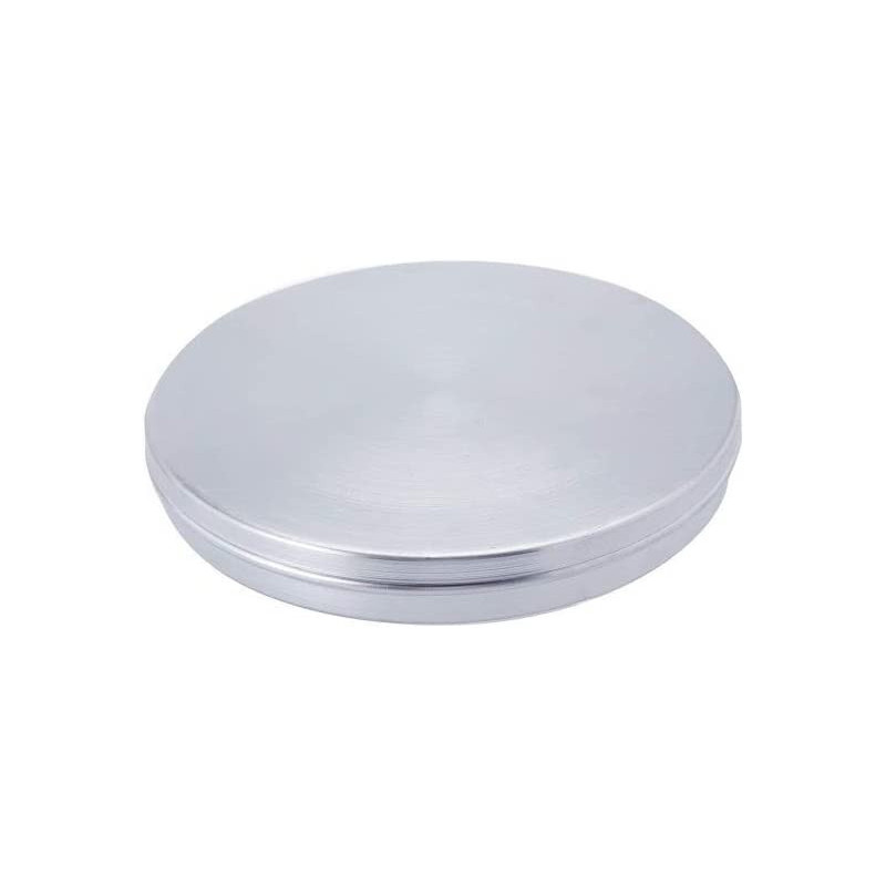 Ayda Aluminium Round Cake Tray With Lid Silver 175Millimeter 175 M Silver