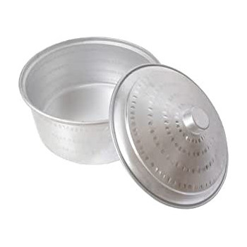 Ayda Aluminium Hammered Basrai Tope Cooking Pot Silver 20 Cm Silver