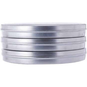 Ayda Aluminium Round Cake Tray With Lid Silver 280Millimeter 280 M Silver