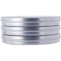 Ayda Aluminium Round Cake Tray With Lid Silver 280Millimeter 280 M Silver