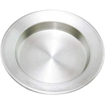 Ayda 3 Piece Cooking And Serving Kunafe Plates Silver 17Centimeter 17 Cm Silver