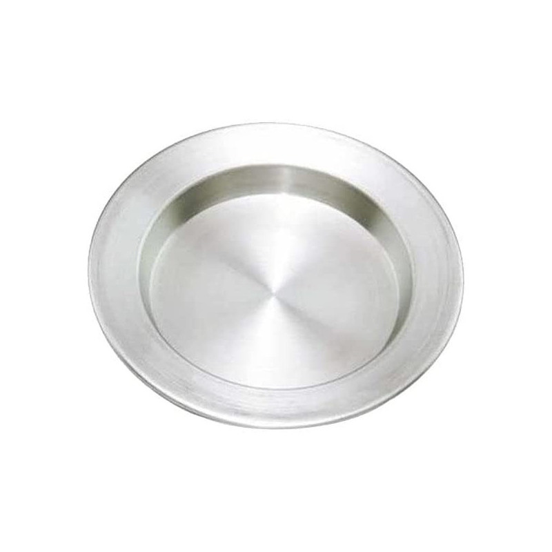 Ayda 3 Piece Cooking And Serving Kunafe Plates Silver 17Centimeter 17 Cm Silver