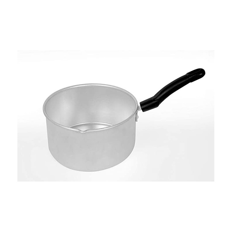 Sufrah Aluminium Milk Pan 1 Litre Silver & Black