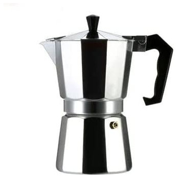12 Cup Stove Top Espresso Coffee Maker Silver Black 23X20.5X11.2 Silver&Black